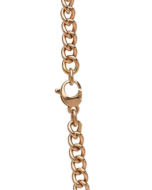 Rose Gold Curb Chain Link Necklace