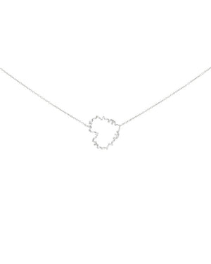 White Gold Baguette Diamond Amora Necklace