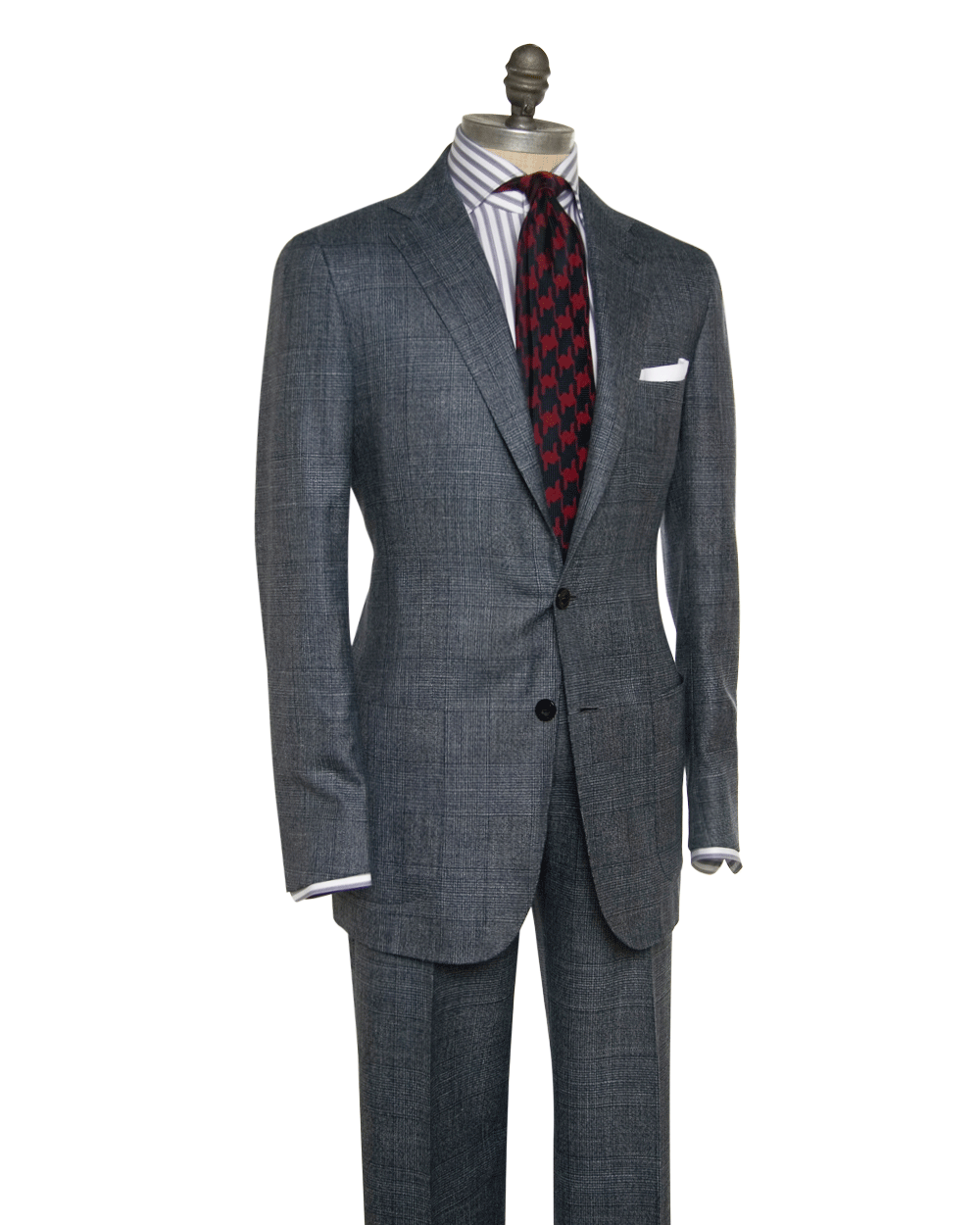 Blue Tonal Glen Plaid Suit