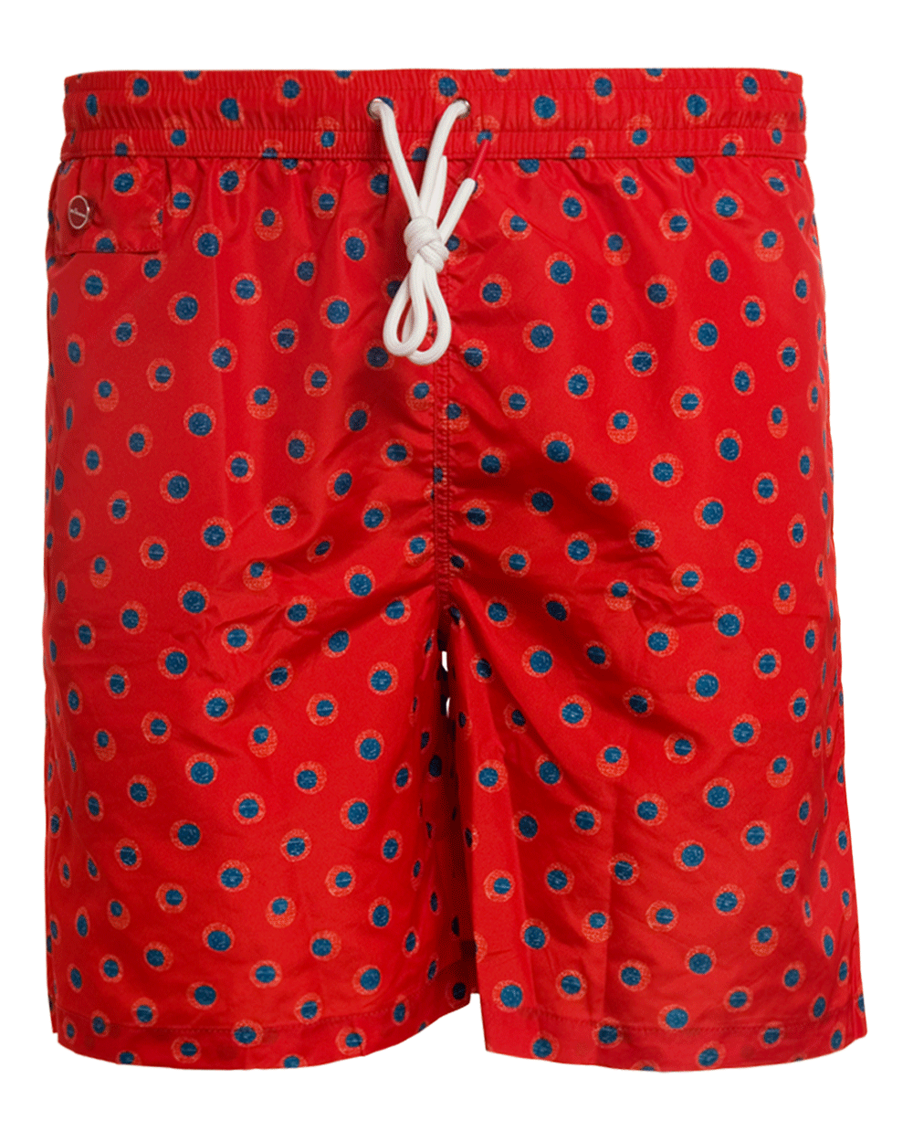 Blue and Red Dotted Swim Trunk