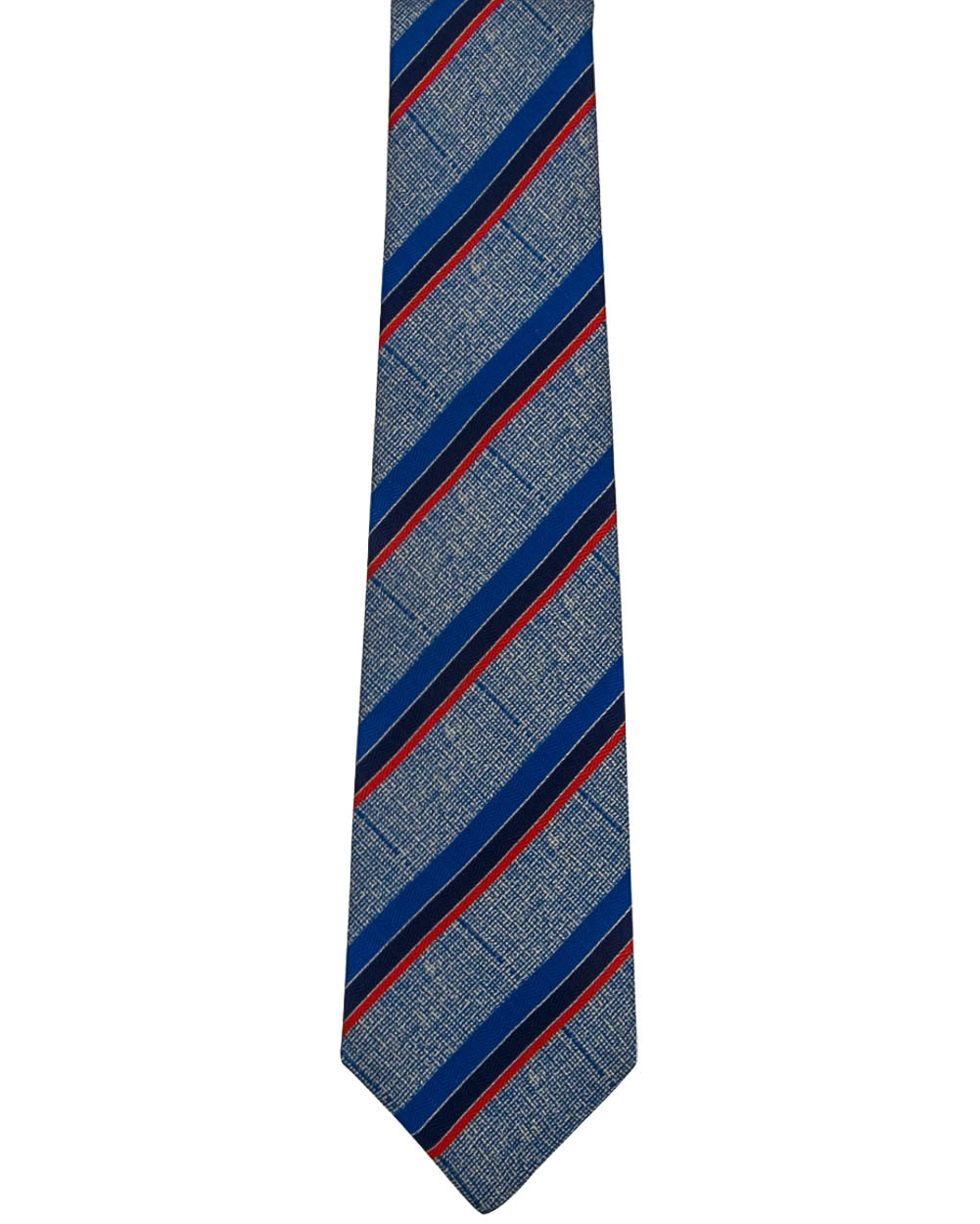 Blue and Red Multi Stripe Tie