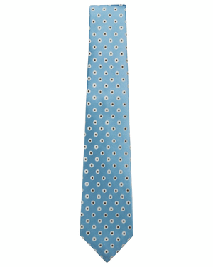 Blue and Silver Dotted Tie