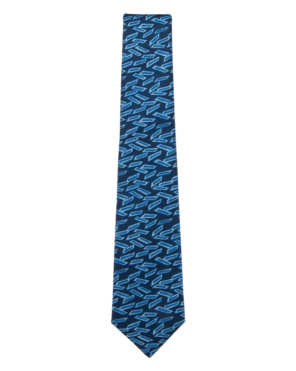 Bright Blue and Navy Slices Tie