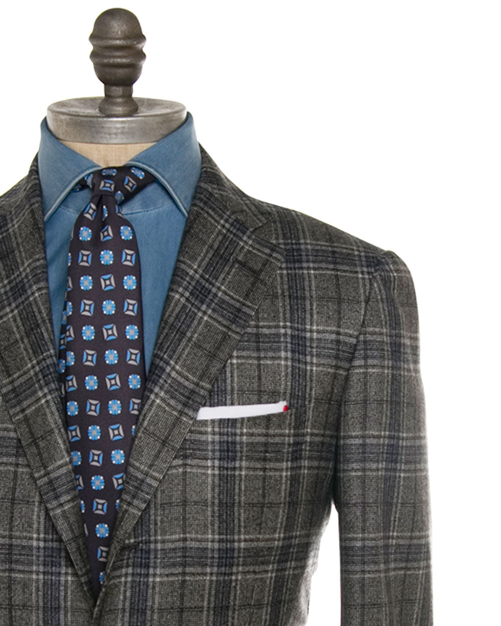 Charcoal and Grey Glen Plaid Sportcoat