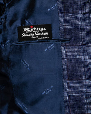 Dark Blue and Navy Plaid Sportcoat