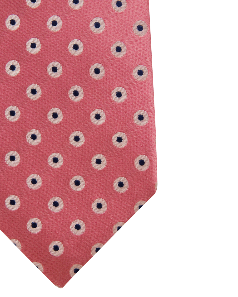 Faded Red and Silver Dotted Tie