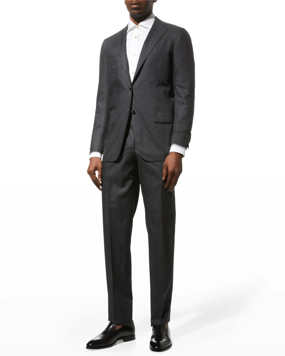 Grey Basic Wool Suit