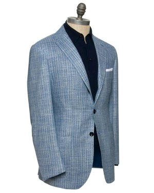 Light Blue and White Textured Sportcoat
