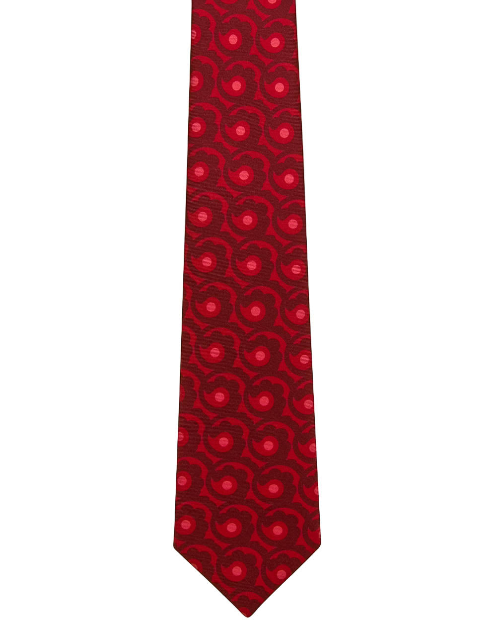 Red Geometric Tie