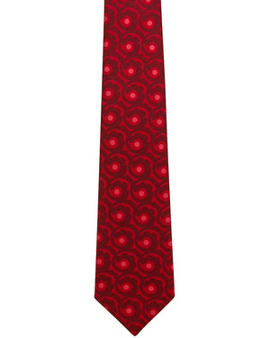 Red Geometric Tie