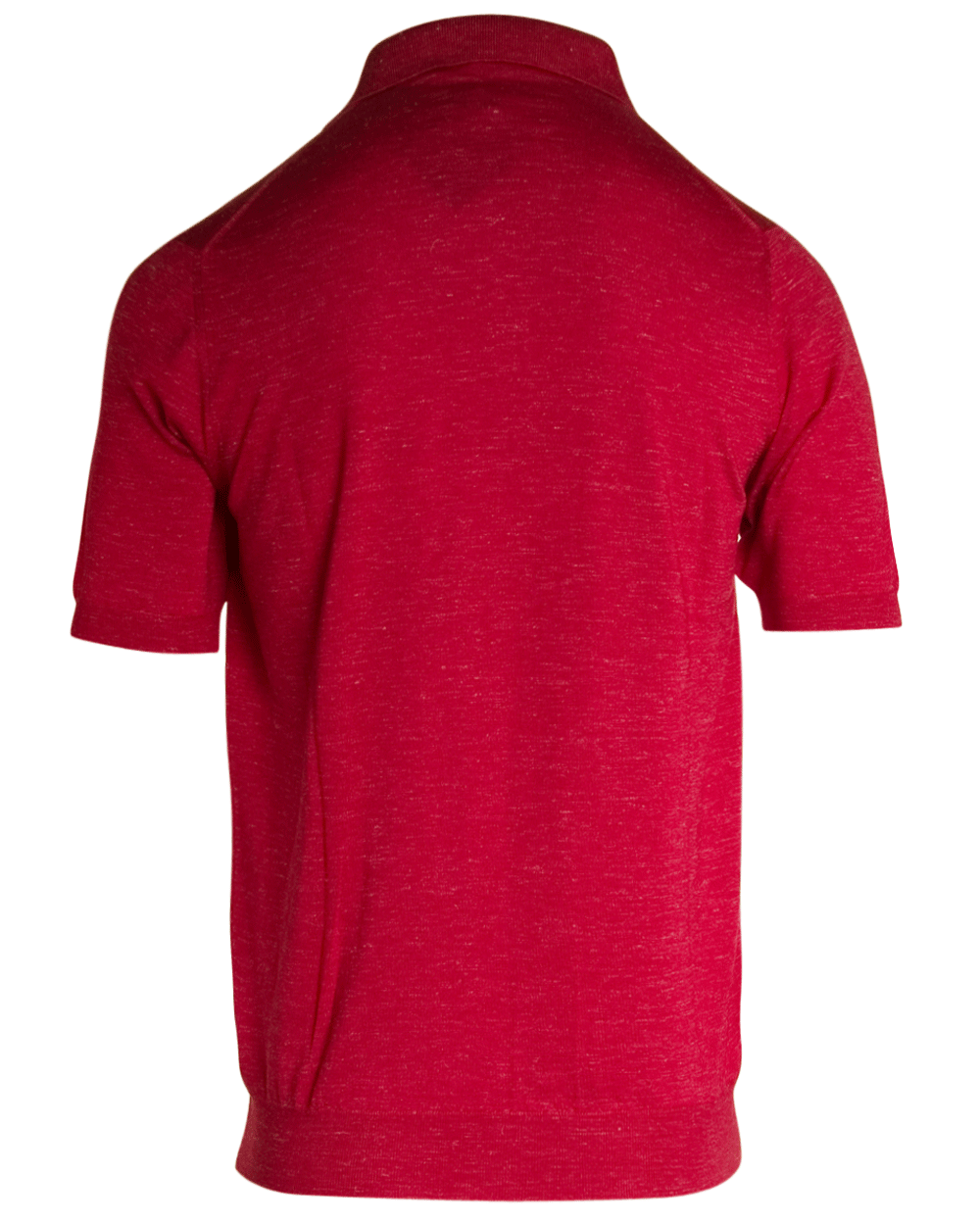 Red Short Sleeve Zip Polo