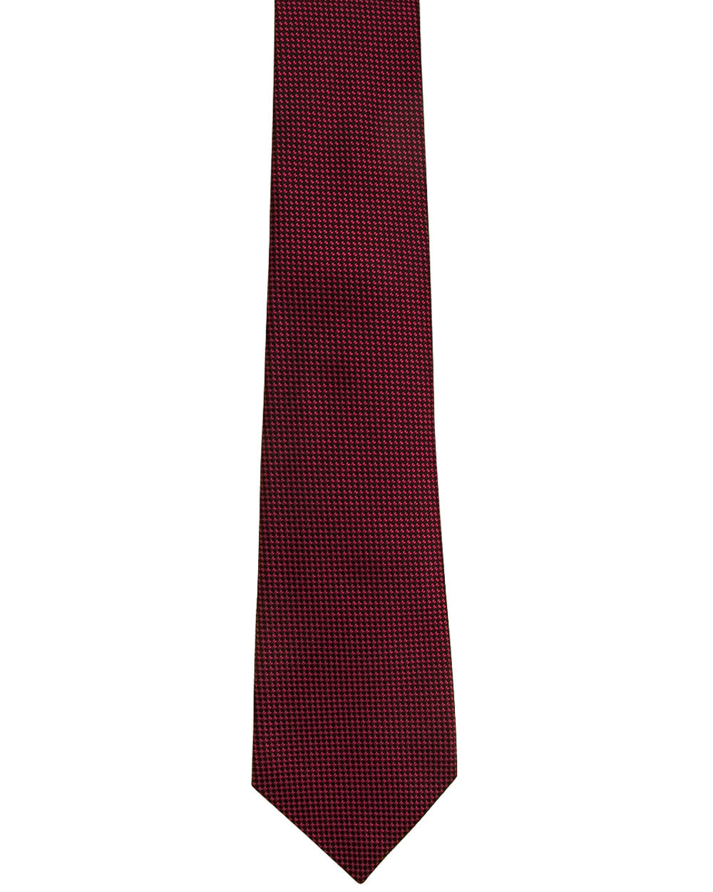 Bordeaux and Black Textured Woven Tie