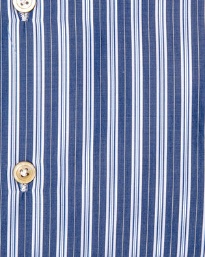 Royal Blue Stripe Dress Shirt