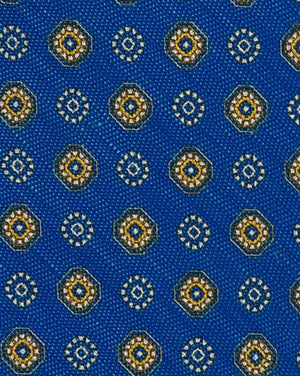 Royal Blue with Gold Medallion Tie