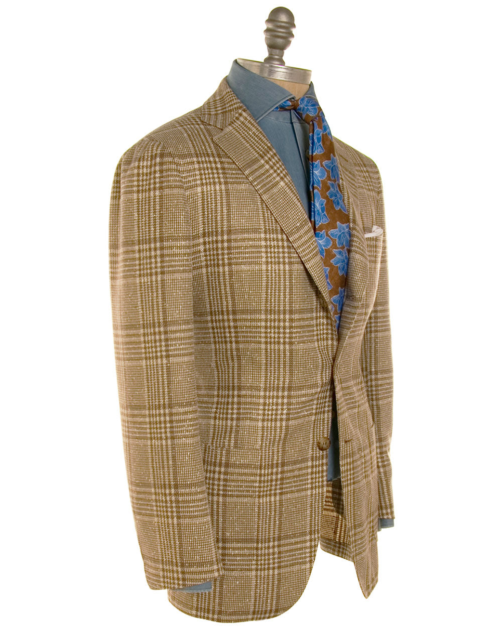 Rust and Ivory Plaid Sportcoat