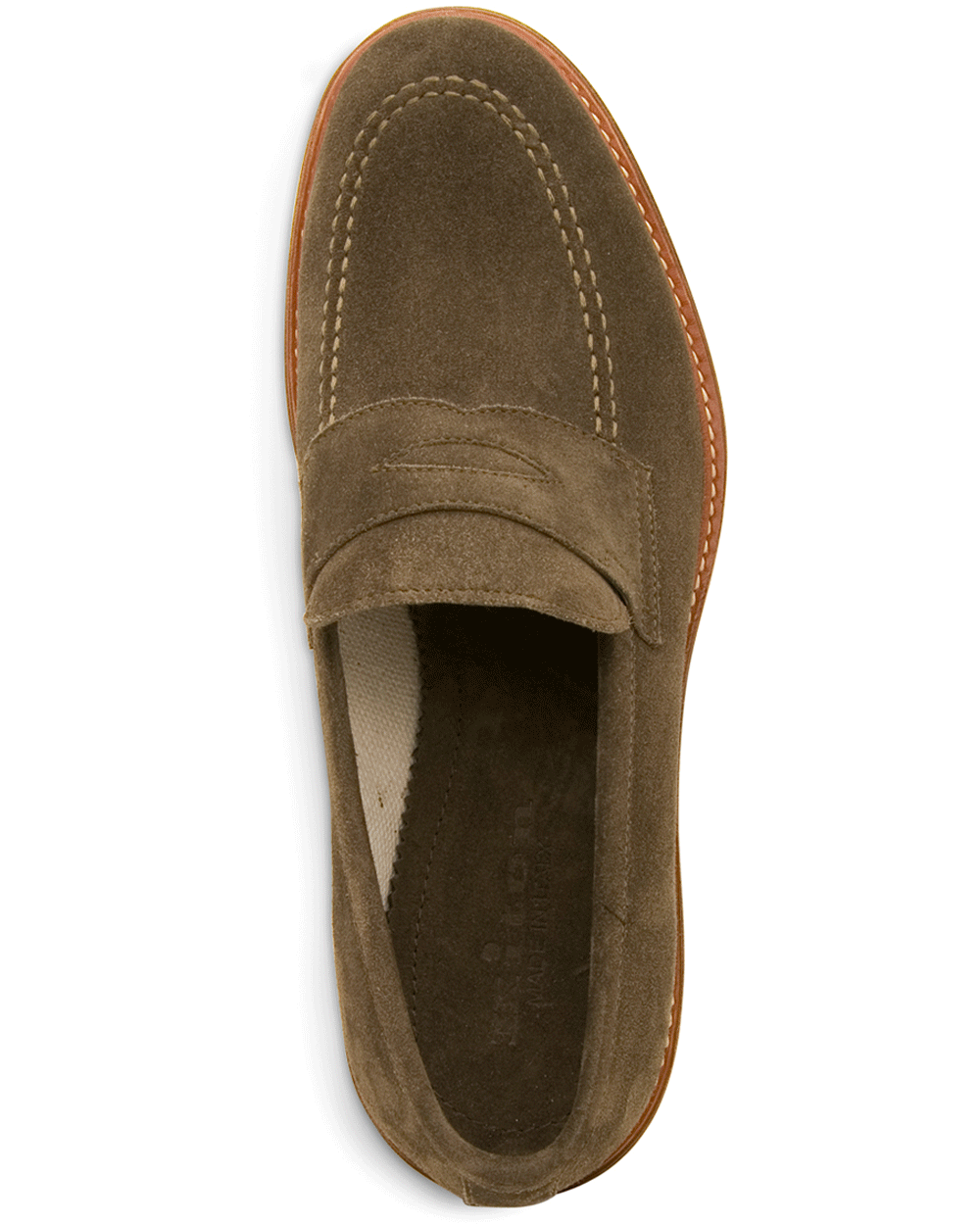 Suede Loafer in Miliary Green
