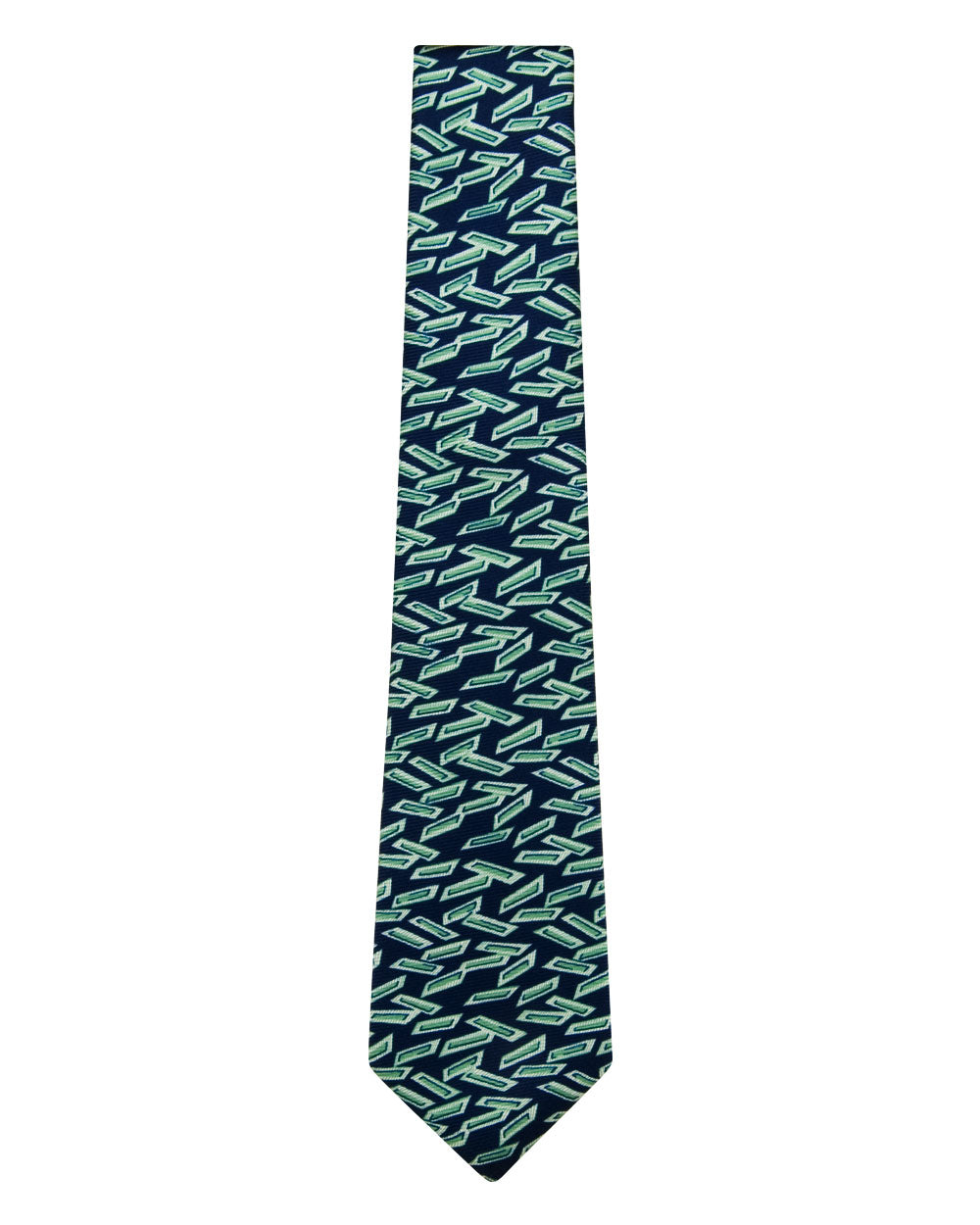 Teal and Navy Slices Tie