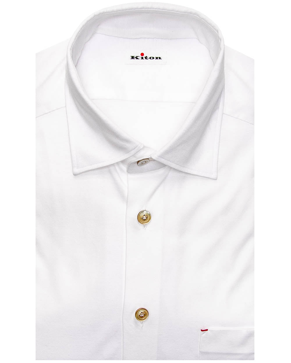 White Jersey Knit Shirt