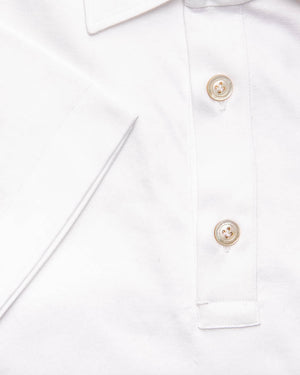 White Short Sleeve Polo