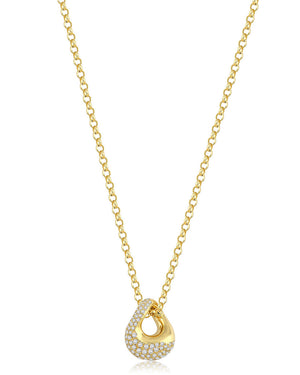 18k Yellow Gold Lucid Diamond Necklace
