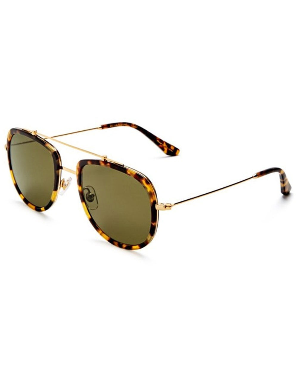 Breton Sunglasses in Blonde Tortoise Polarized 24K