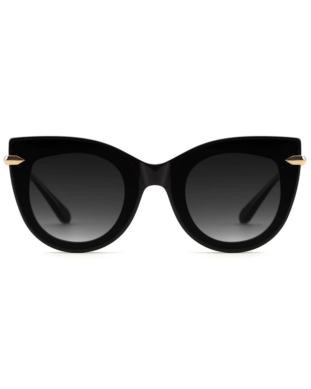 Laveau Nylon Sunglasses in Black and Crystal
