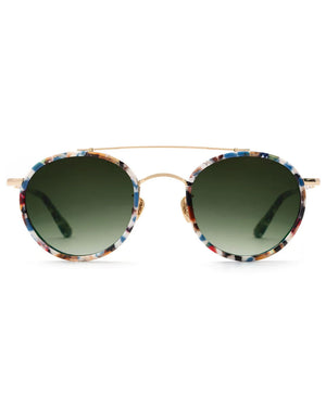 Porter Sunglasses in 18K Titanium and Santorini