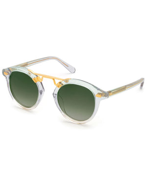 STL II Sunglasses in Lagoon 24K Mirrored