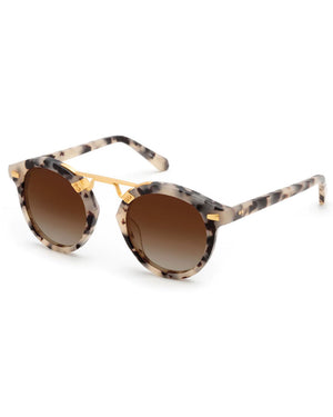 STL II Sunglasses in Matte Oyster 24K
