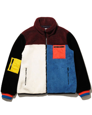 The Beanie Jacket in Multi Color Block