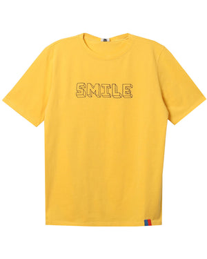 The Modern Smile Tee in Gold