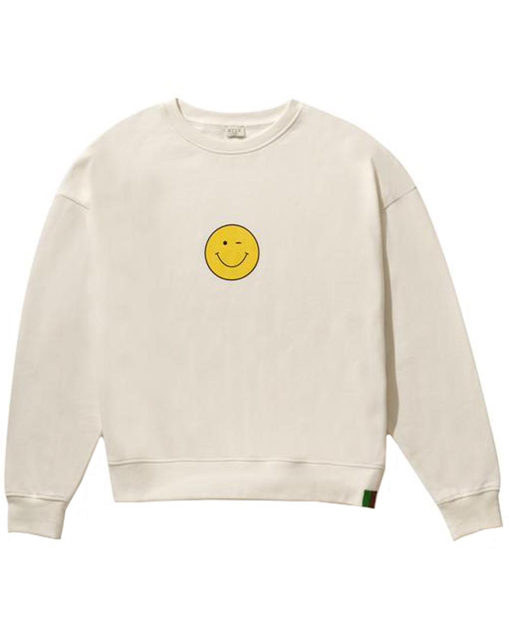 The Organic Winkey Smile Sweatshirt in Cream