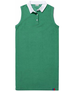 The Polo Dress in Green Terry