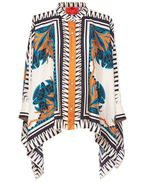 Florence Placée Foulard Shirt in Silk Twill