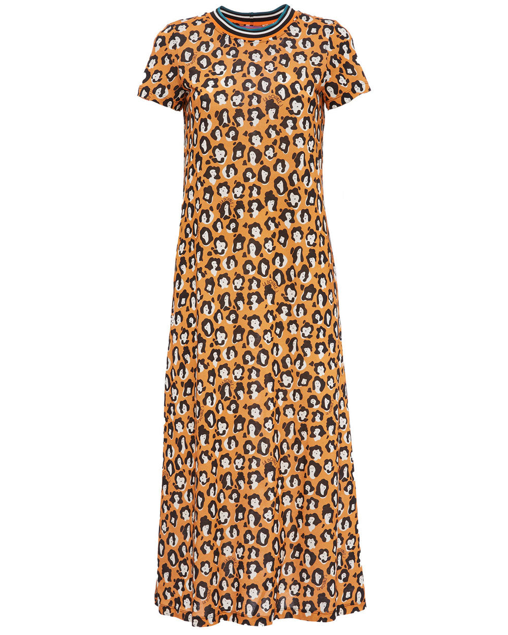 Lady Leopard Sporty Swing Dress in Cotton Jersey