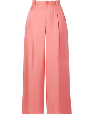 Flamingo Silk Twill Relaxed Pant