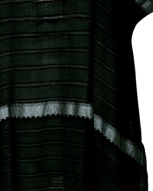 Black Tikuri Classic Caftan Midi Dress