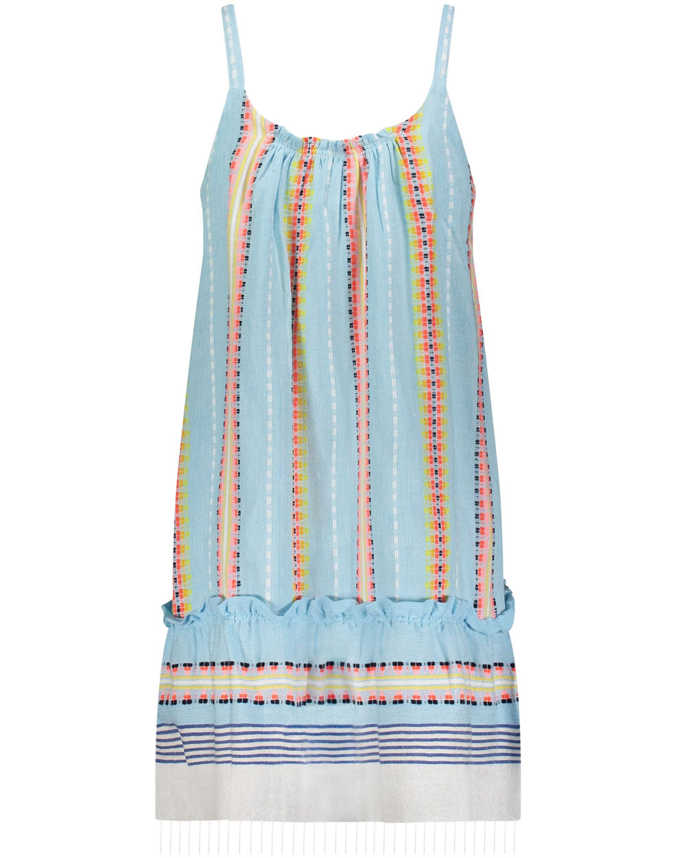 Lemlem Aqua Multi Doti Swing Dress – Stanley Korshak