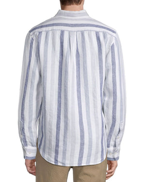 Levon Shirt in Blue Stripe