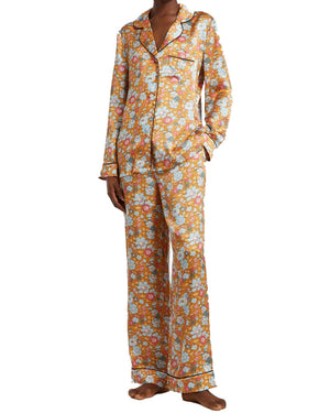 Betsy Silk Pajamas in Caramel