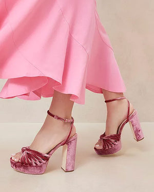 Rivka Platform Sandal in Pink