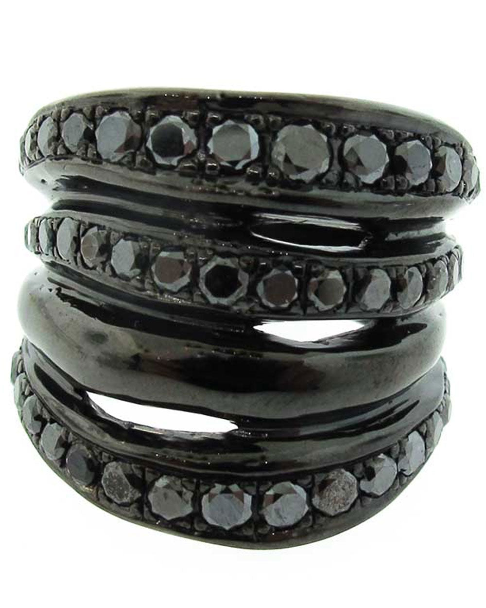 Black Diamond Deconstructed Bondage Ring