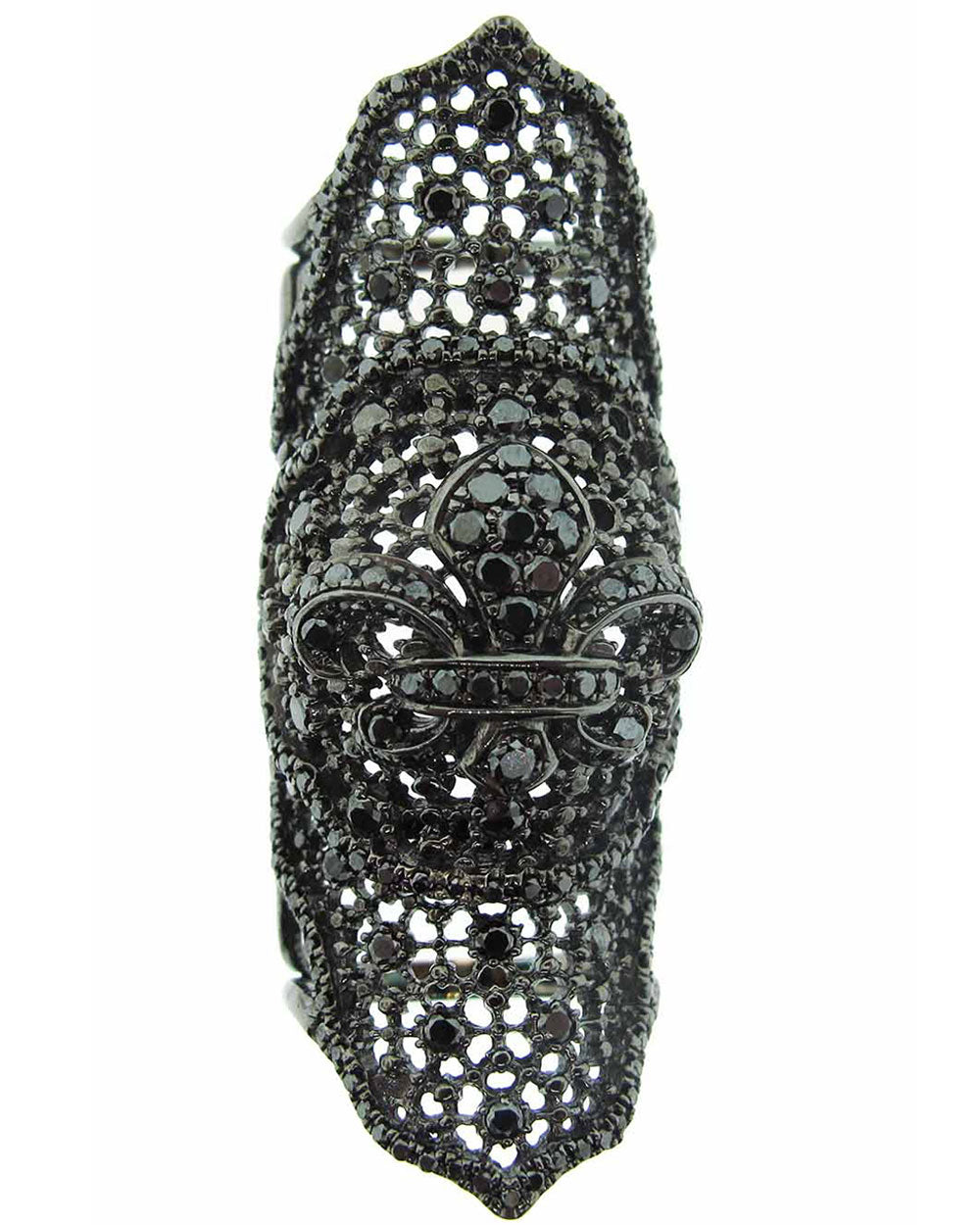 Black Diamond Moroccan Lace Bondage Ring