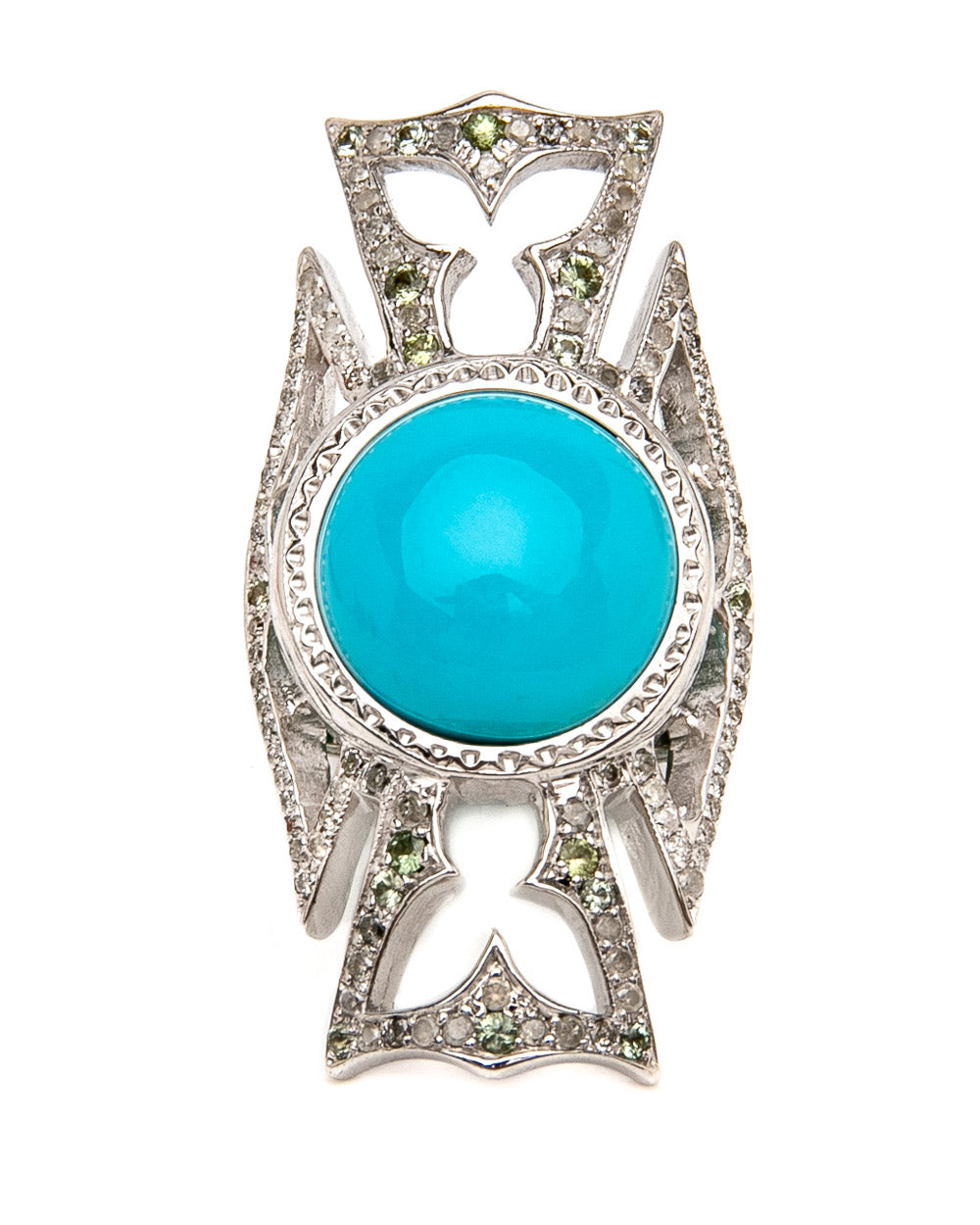 Maltese Cross Turquoise Ring