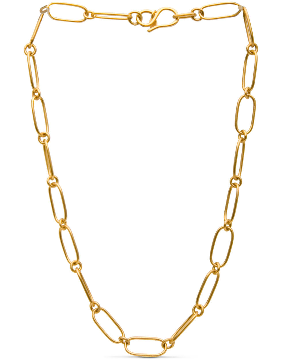 22k Gold Cypriot Link Necklace