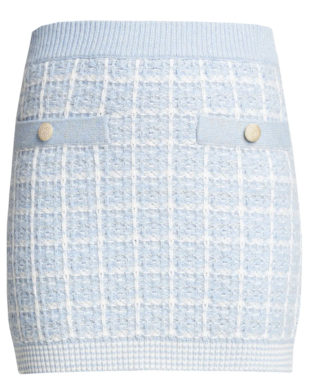 Babybell Blue Tweed Callington Mini Skirt
