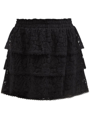 Black Lace Brynlee Mini Skirt
