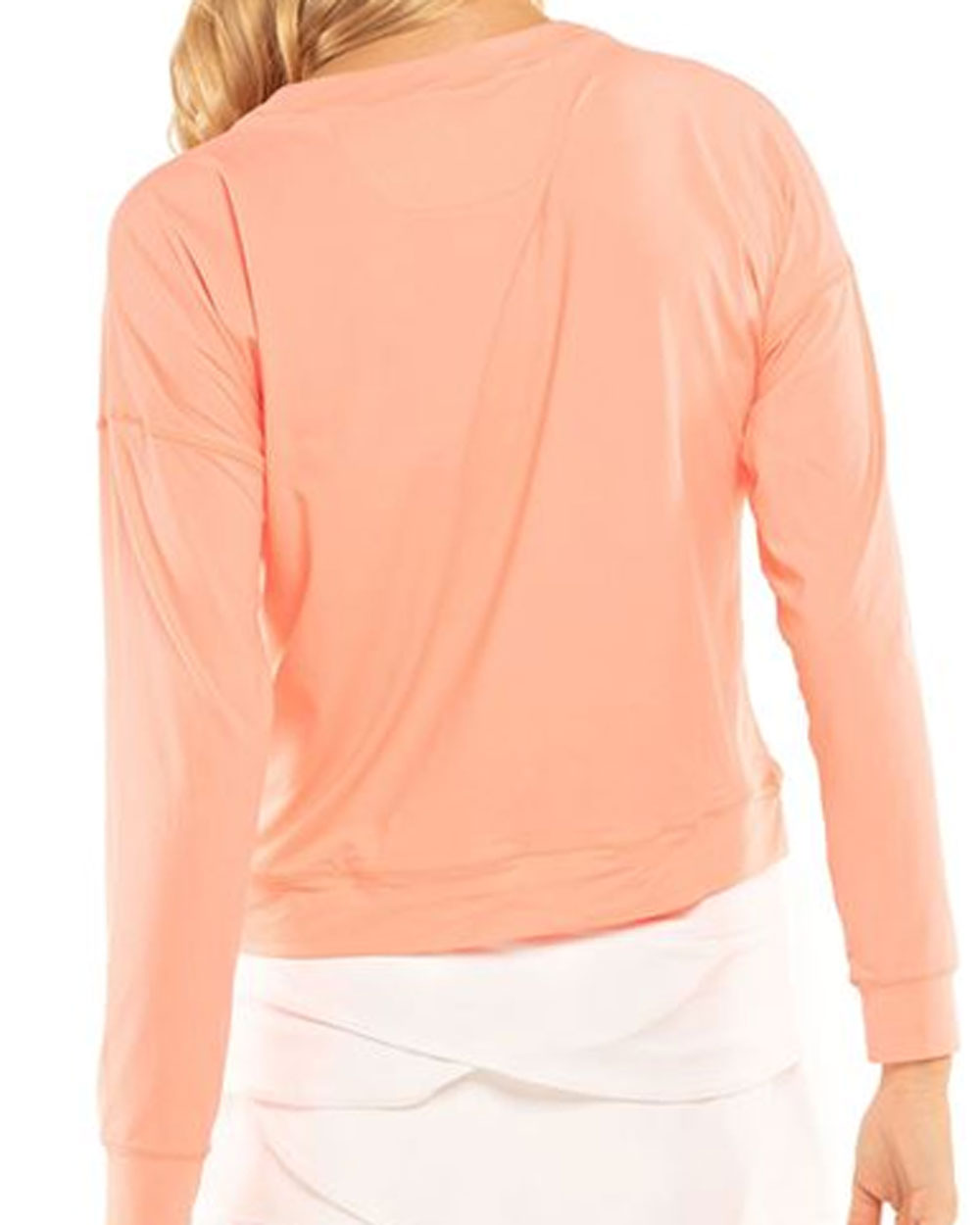 Peach Glow Hype Long Sleeve Top