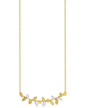Yellow Gold Small Diamond Be Necklace