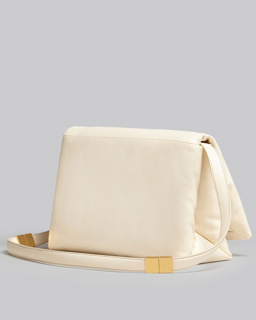Large Calfskin Crossbody Bag in Ivory